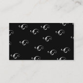 黒いLonglinebra -ビジネス 名刺 (裏面)