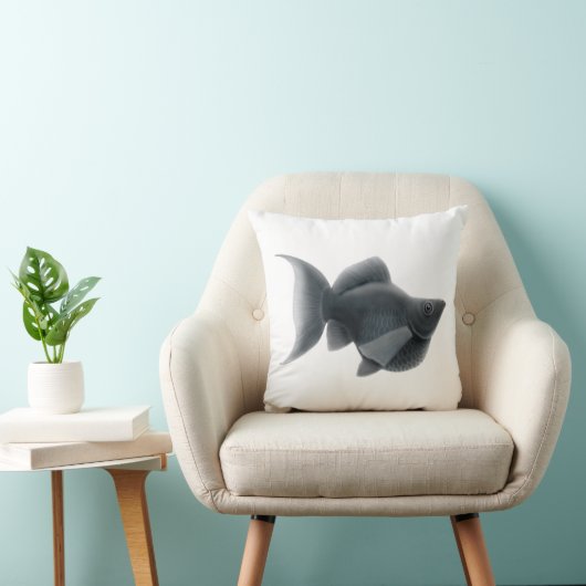 黒いLyretailの気球のモーリーの枕 クッション (椅子)