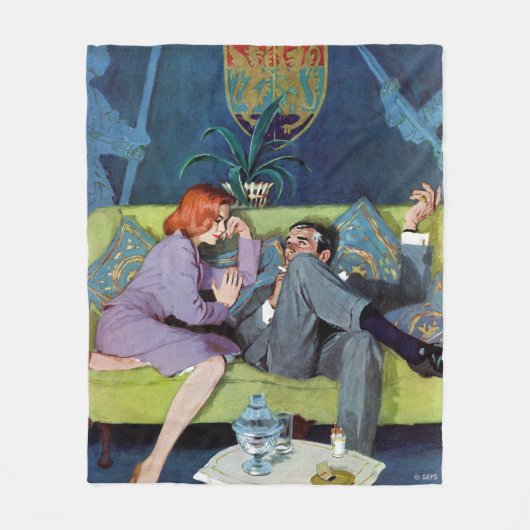 黒いMonteの最後の侵略 フリースブランケット (正面)