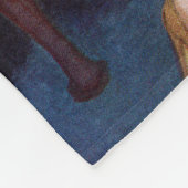 黒いMonteの最後の侵略 フリースブランケット (角)