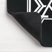 黒いmousepadのロゴ マウスパッド (コーナー)