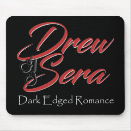 黒いmousepadはとの血清のロゴを引きました マウスパッド