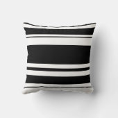 黒いnの白の枕 クッション (裏面)