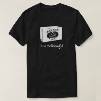 黒いPhillipのバターTシャツの黒 Tシャツ