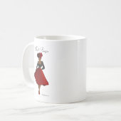黒いPinupsのマグ-カルメン コーヒーマグカップ (正面左)