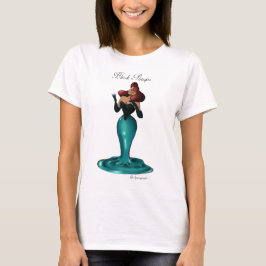 黒いPinups -魅力の女の子のワイシャツ Tシャツ