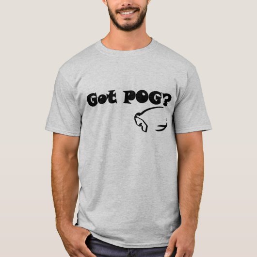 黒いPOG Tシャツ (正面)