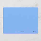 黒いRaven Collageカードはがき ポストカード (裏面)