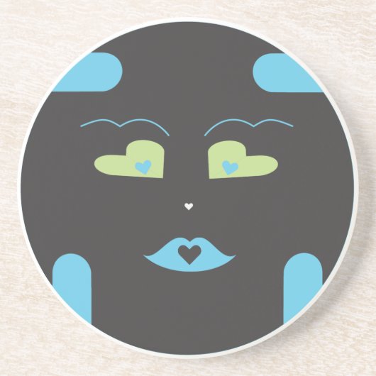 黒いSponap Coaster.ai コースター (正面)