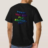 黒いTシャツ Tシャツ (裏面)