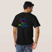 黒いTシャツ Tシャツ (裏面フル)