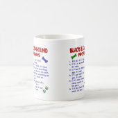 黒いTANのCOONHOUND PL2 コーヒーマグカップ (中央)