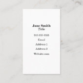 黒いToile 名刺 (裏面)