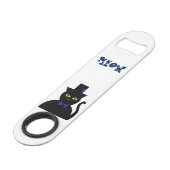 黒いTopHat猫のBlueBowの栓抜き スピード栓抜き (正面アングル)