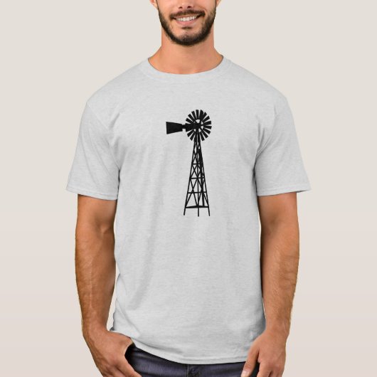 黒いWindmill.png Tシャツ (正面)