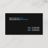 黒いX 名刺 (裏面)