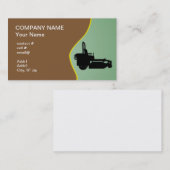 黒いZTRの芝刈り機 名刺 (正面/裏面)