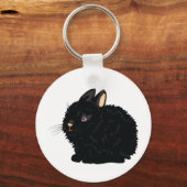 黒うさぎキーチェーン キーホルダー (正面)