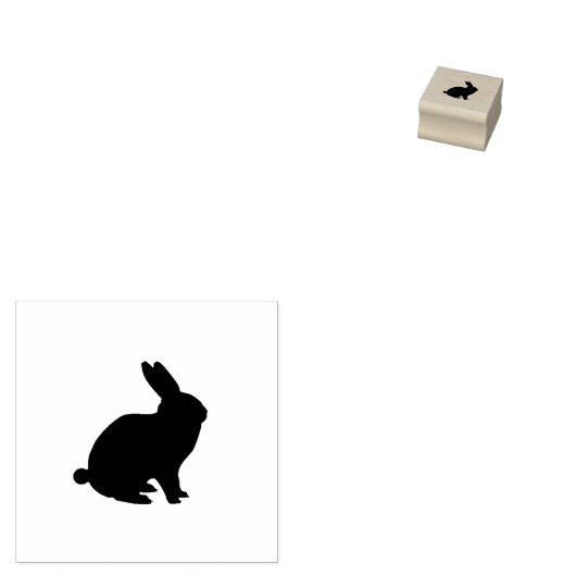 黒うさぎゴム印 ラバースタンプ (押印)