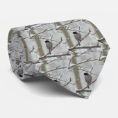 黒おおわれた《鳥》アメリカゴガラのタイ ネクタイ (ロール)