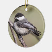 黒おおわれた《鳥》アメリカゴガラ セラミックオーナメント (左)