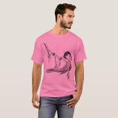 黒おおわれた《鳥》アメリカゴガラ Tシャツ (正面フル)