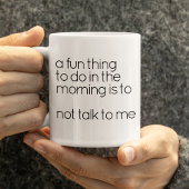 黒おもしろいと白の不機嫌な朝の目覚め引用文 コーヒーマグカップ