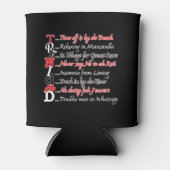 黒おもしろいのトリニの説明 缶クーラー (正面)