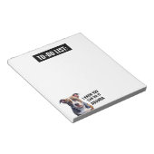 黒おもしろいの深刻なピットブルTo Doリスト ノートパッド (アングル)