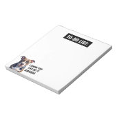 黒おもしろいの深刻なピットブルTo Doリスト ノートパッド (回転)