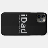 黒おもしろいパパ電話アプリジョーク Case-Mate iPhoneケース (裏面(横))