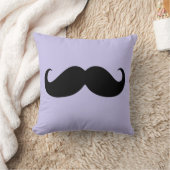 黒おもしろい口ひげ3 クッション (ブランケット)