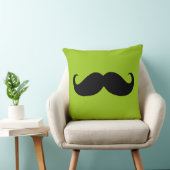 黒おもしろい口ひげ6 クッション (椅子)