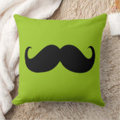 黒おもしろい口ひげ6 クッション (ブランケット)