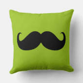 黒おもしろい口ひげ6 クッション (裏面)