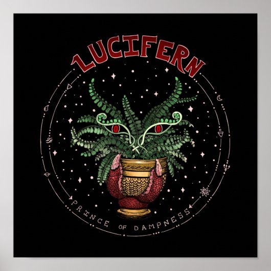 黒おもしろい悪プラントハローウィンパーティデコール ポスター (正面)