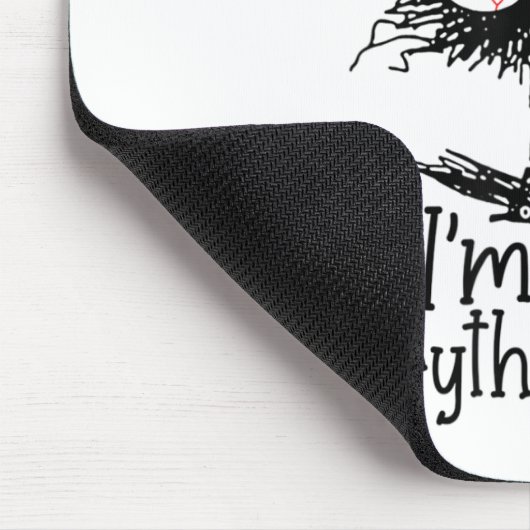 黒おもしろい猫だ素晴らしよ素晴らし全てFi マウスパッド (コーナー)