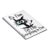 黒おもしろい猫だ素晴らしわけ素晴らしF ノートブック (右側)