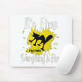 黒おもしろい猫だ素晴らしわけ素晴らしF マウスパッド (マウス)