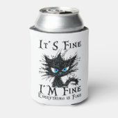 黒おもしろい猫だ素晴らしわけ素晴らしF 缶クーラー (缶裏面)