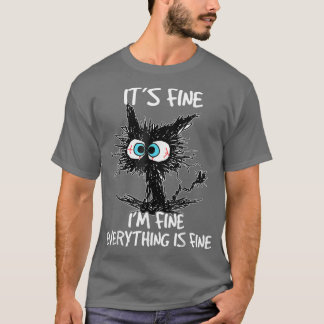 黒おもしろい猫だ素晴らしわけ素晴らしF Tシャツ