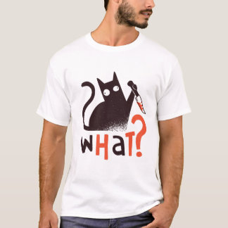 黒おもしろい猫って何？猫おもしろい、猫 Tシャツ