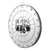 黒おもしろい猫の仲間 ダーツボード (正面右)