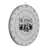 黒おもしろい猫の仲間 ダーツボード (正面左)