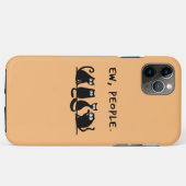 黒おもしろい猫の仲間 Case-Mate iPhoneケース (裏面(横))