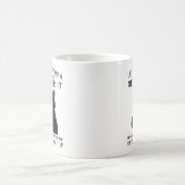黒おもしろい猫の姿勢DesignClassic Mug, 11oz コーヒーマグカップ (中央)