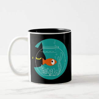 黒おもしろい猫マグカップ – Kurocatto Two-Tone Coffee C ツートーンマグカップ