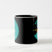 黒おもしろい猫マグカップ – Kurocatto Two-Tone Coffee C ツートーンマグカップ (中央)