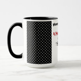 黒おもしろい猫マグ マグカップ