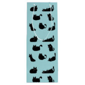 黒おもしろい猫 ワインギフトバッグ (裏面)